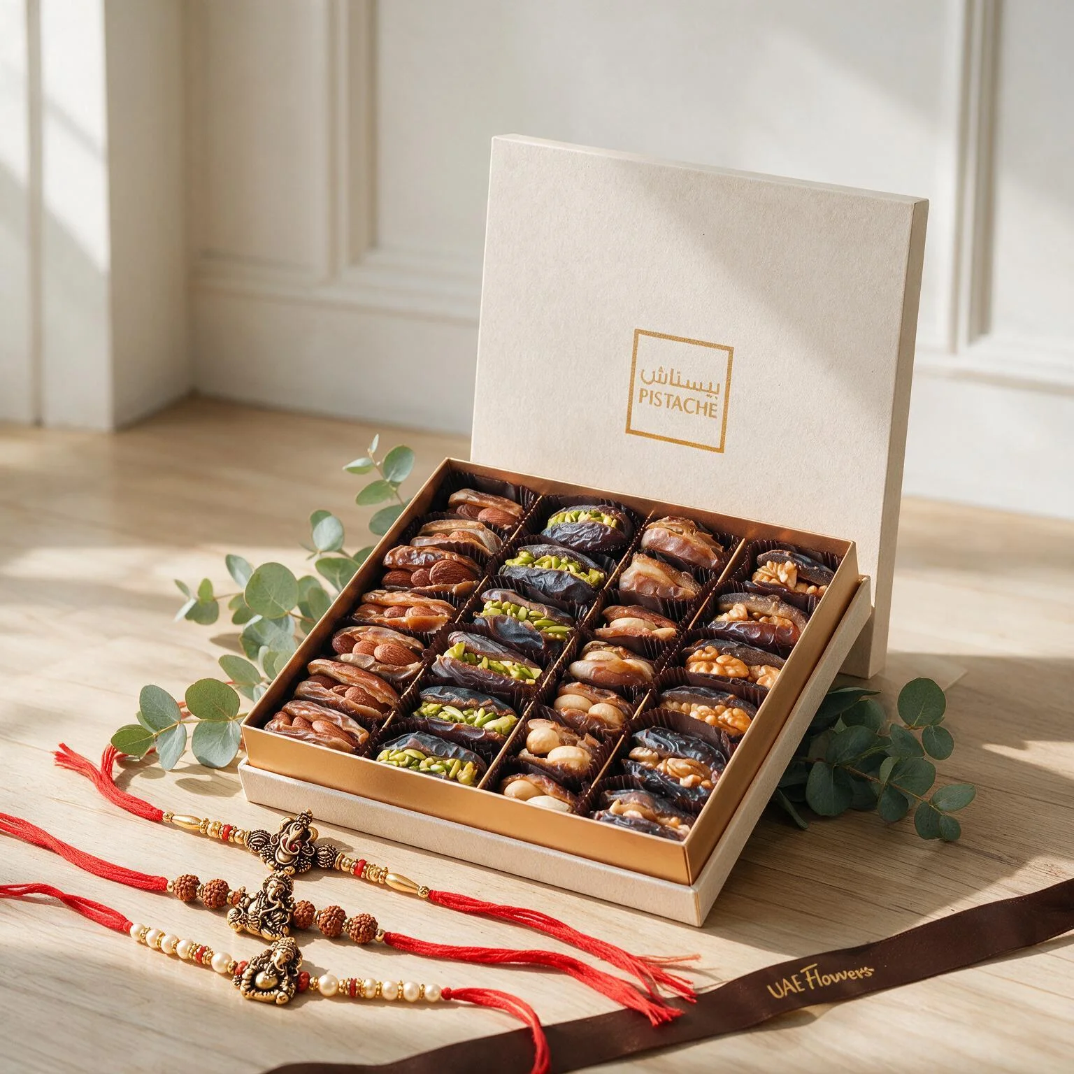 550g Premium Dates Box and rakhi