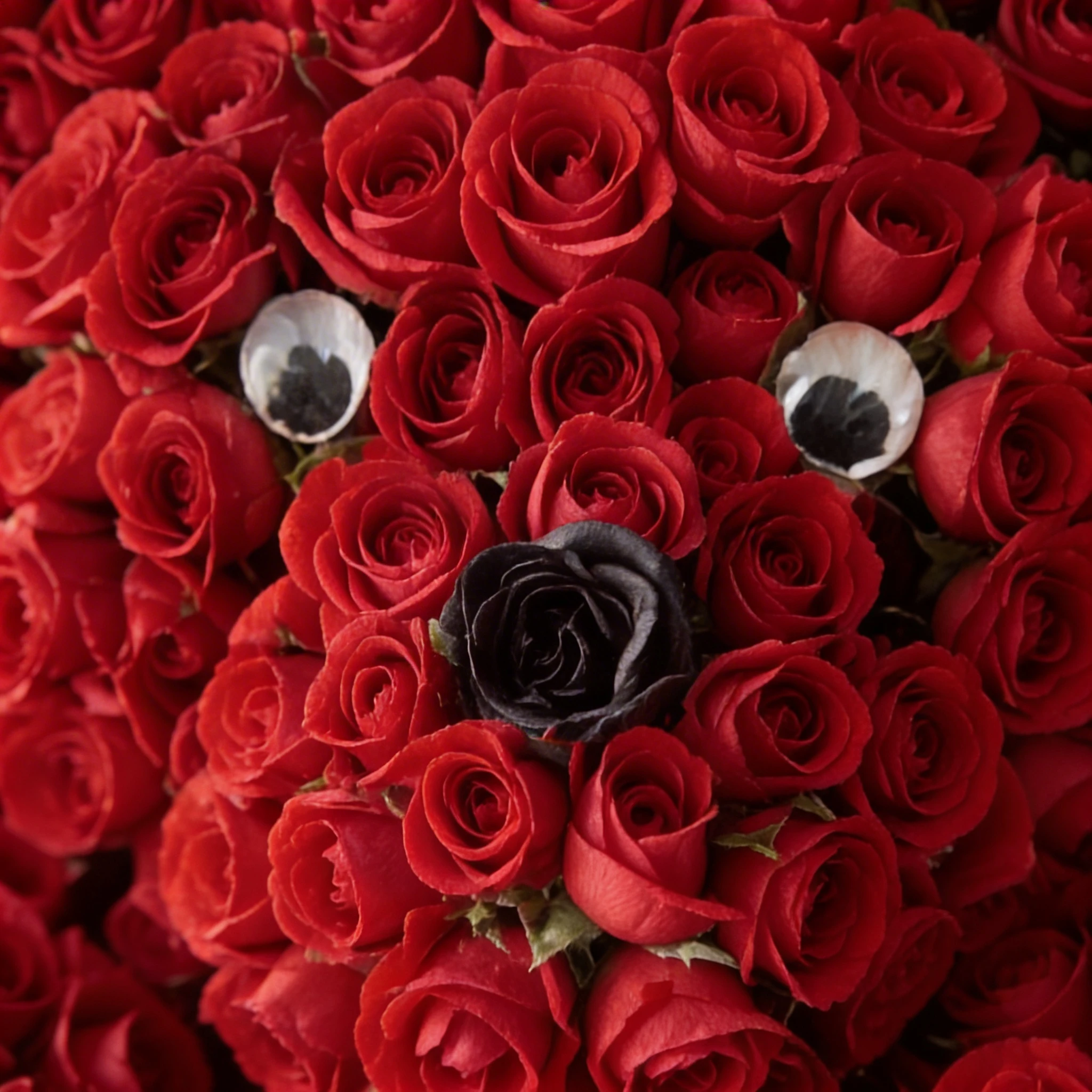 Teddy of Red Spray Roses