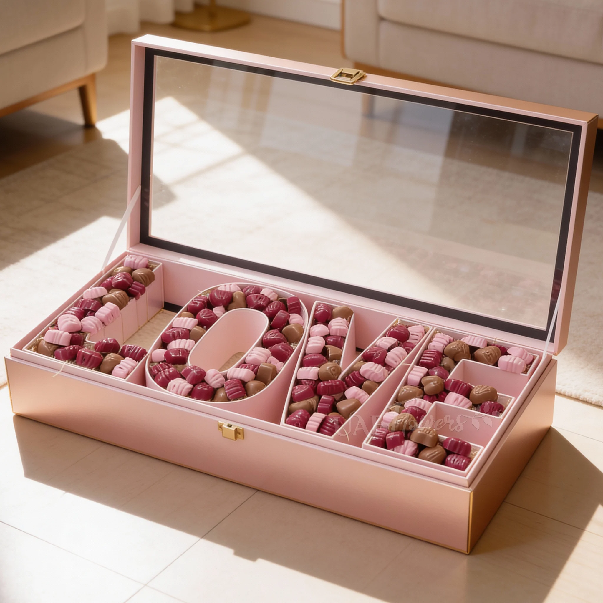 2 KG Assorted Chocolates In Love Box
