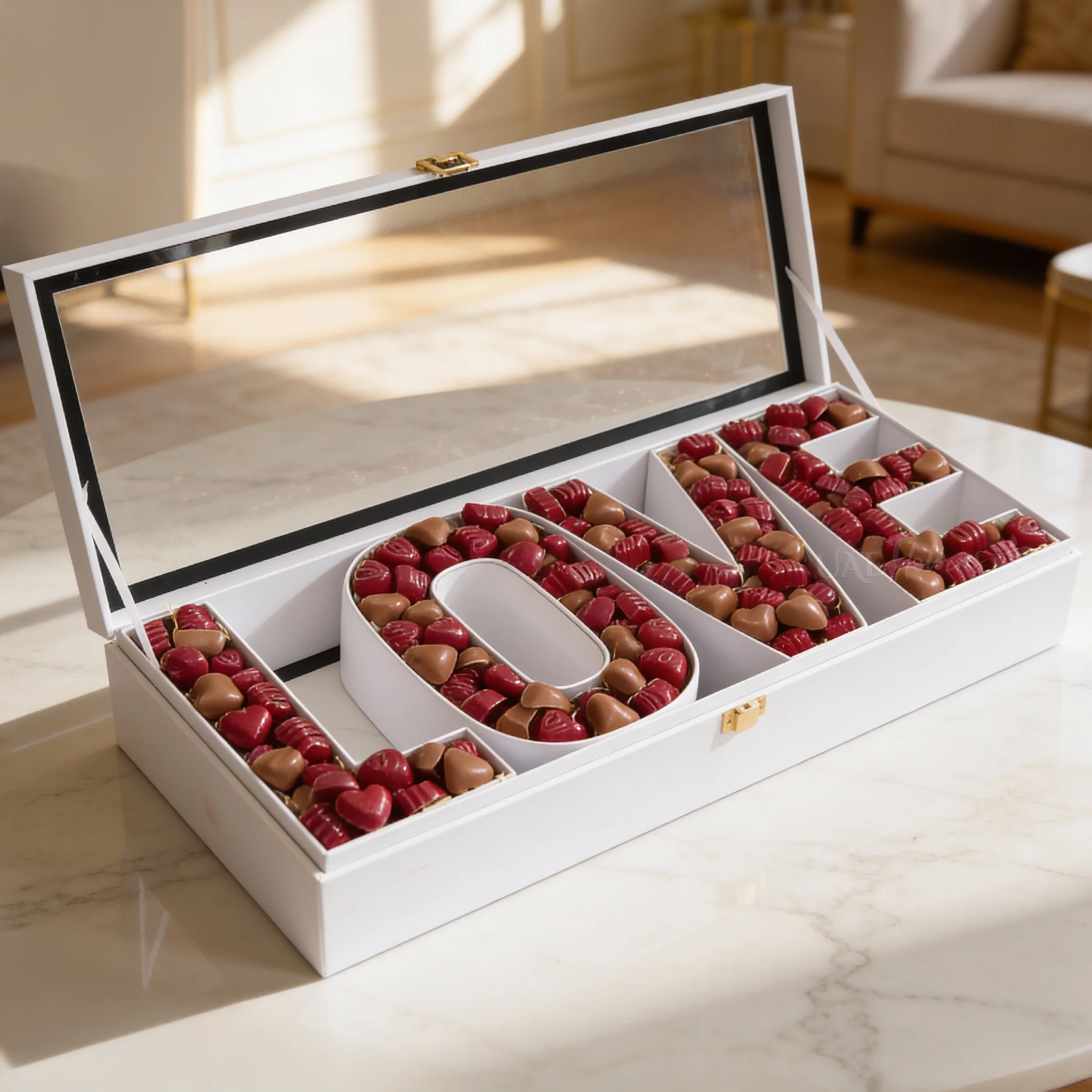 2 KG Assorted Chocolates In Love Box