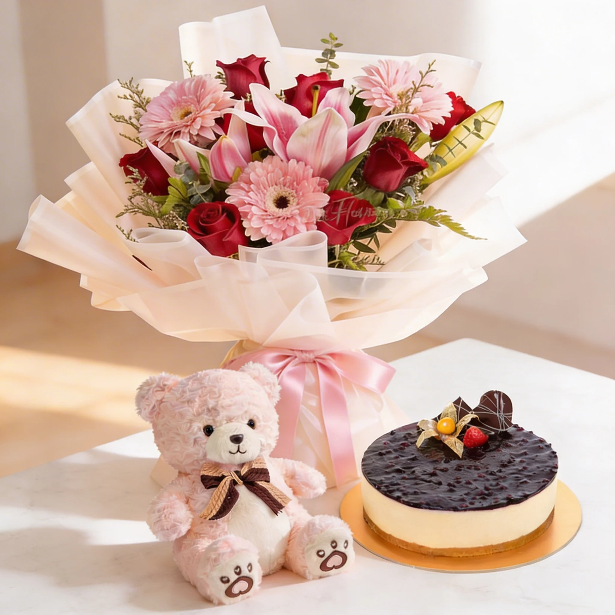 Blush Garden & Blueberry Delight