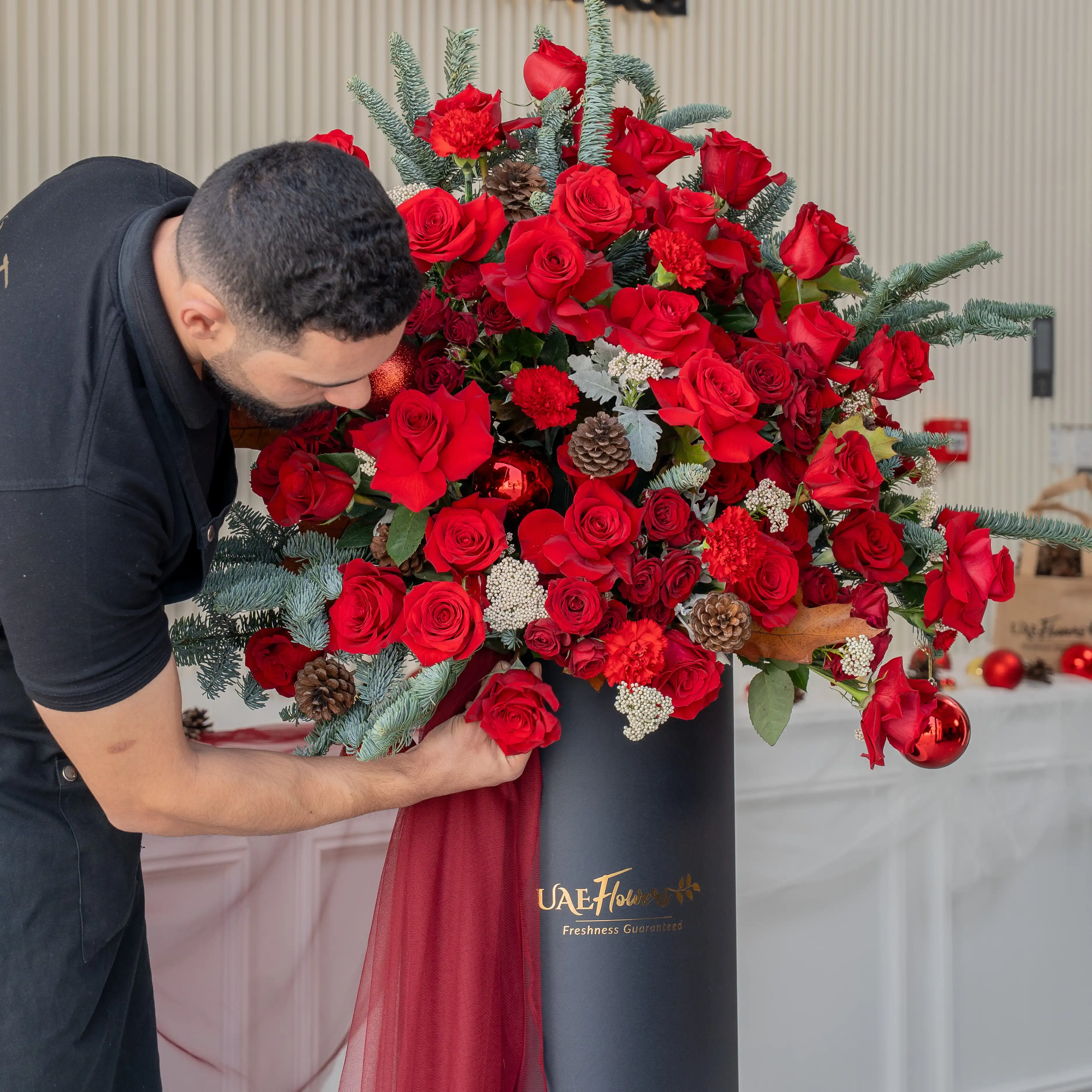 Noel Grand Luxe Christmas Flower Arrangement UAE