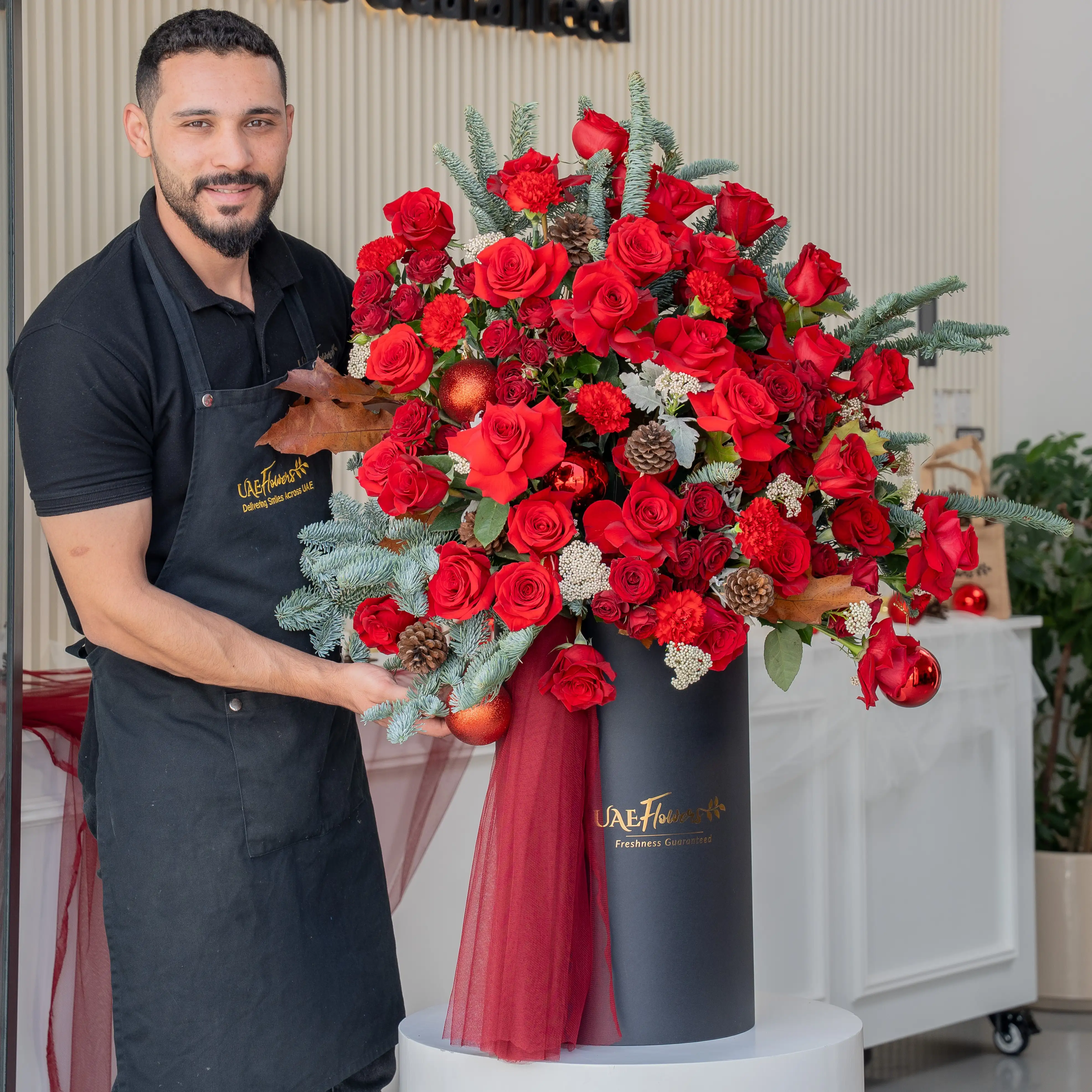 Noel Grand Luxe Christmas Flower Arrangement UAE