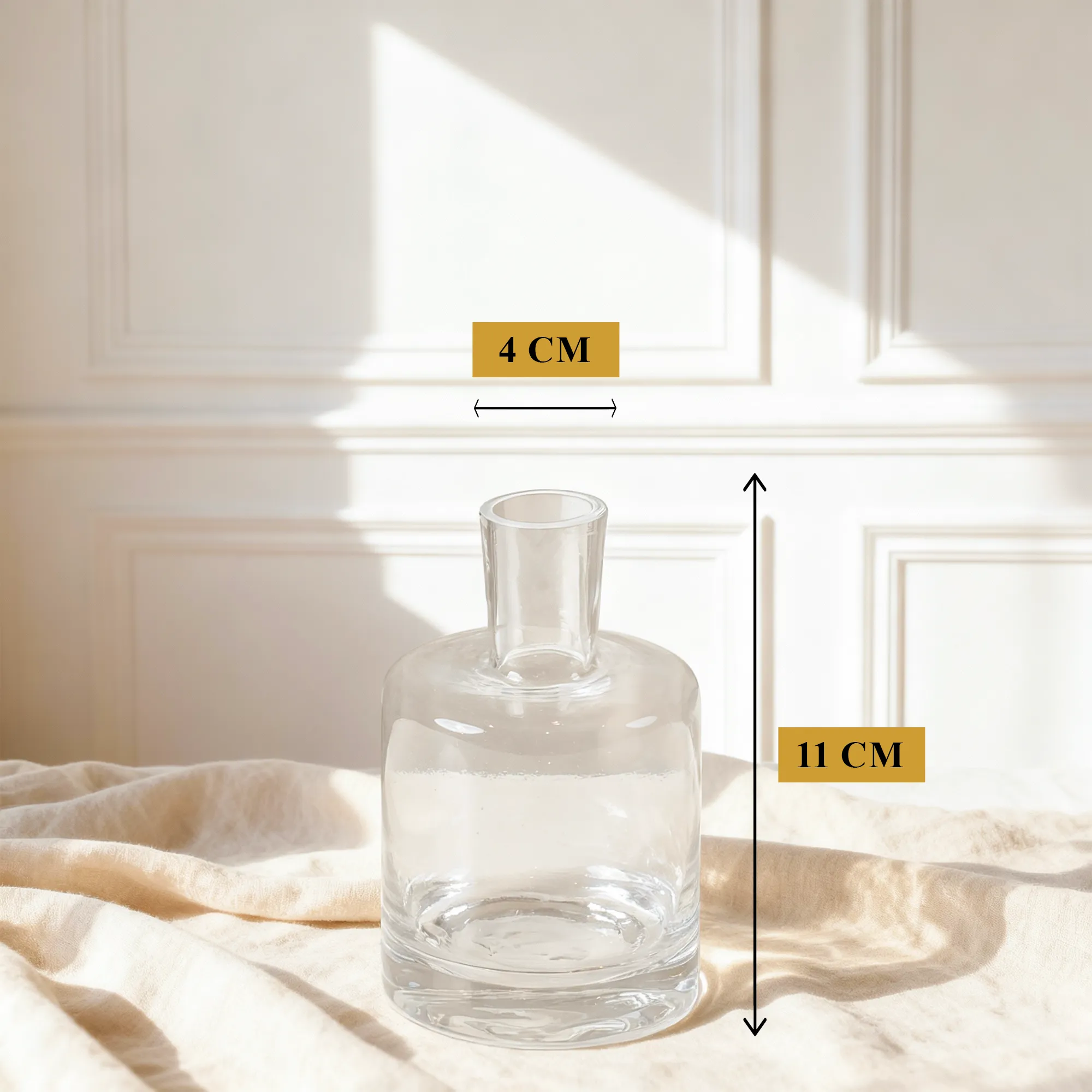 Mira Petite Glass Vase 11 cm small clear design