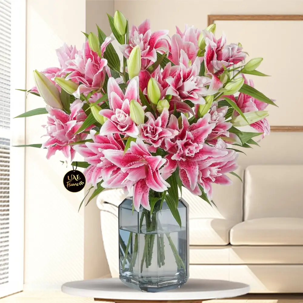 Pink Lilies, pink flowers