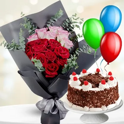 Roses and cake