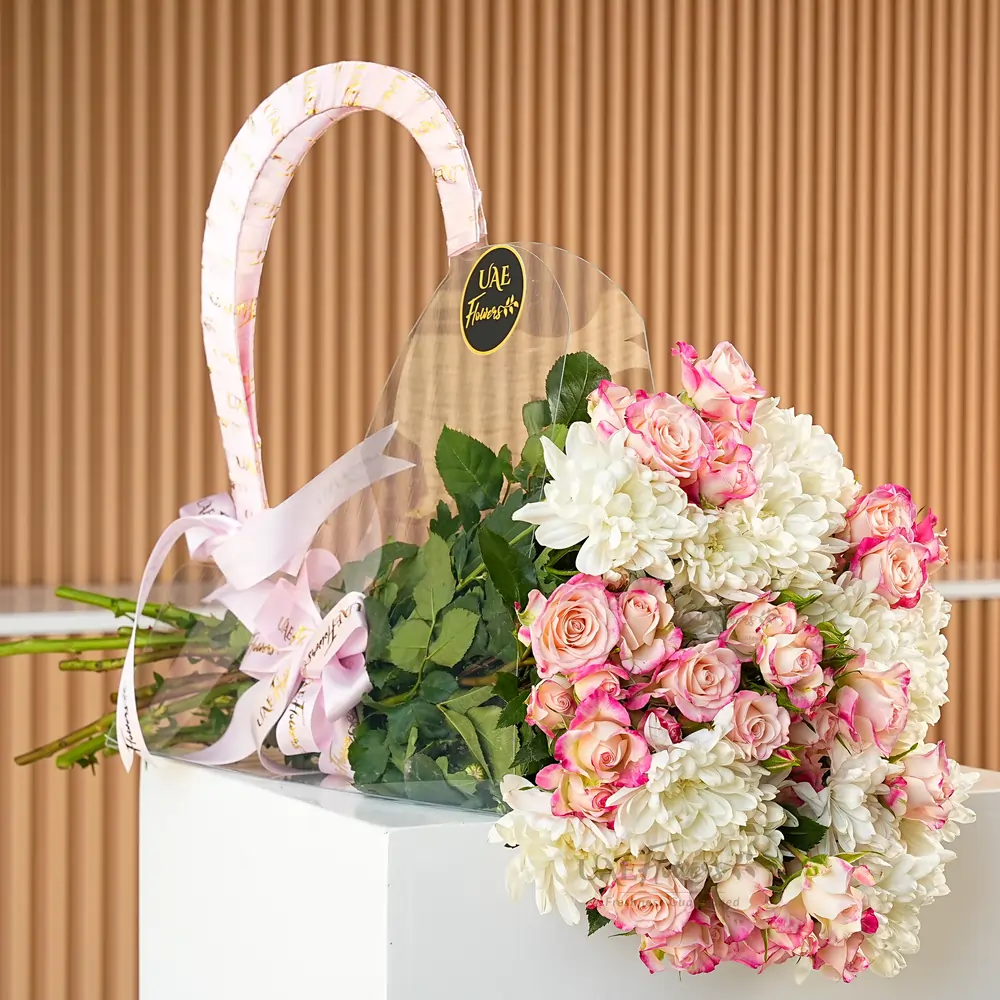 Shop Chrysanthemums And Spray Roses Bag