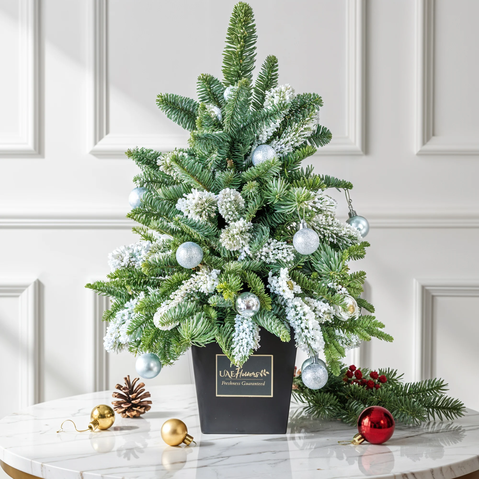 Silver Frosted Mini Christmas Tree