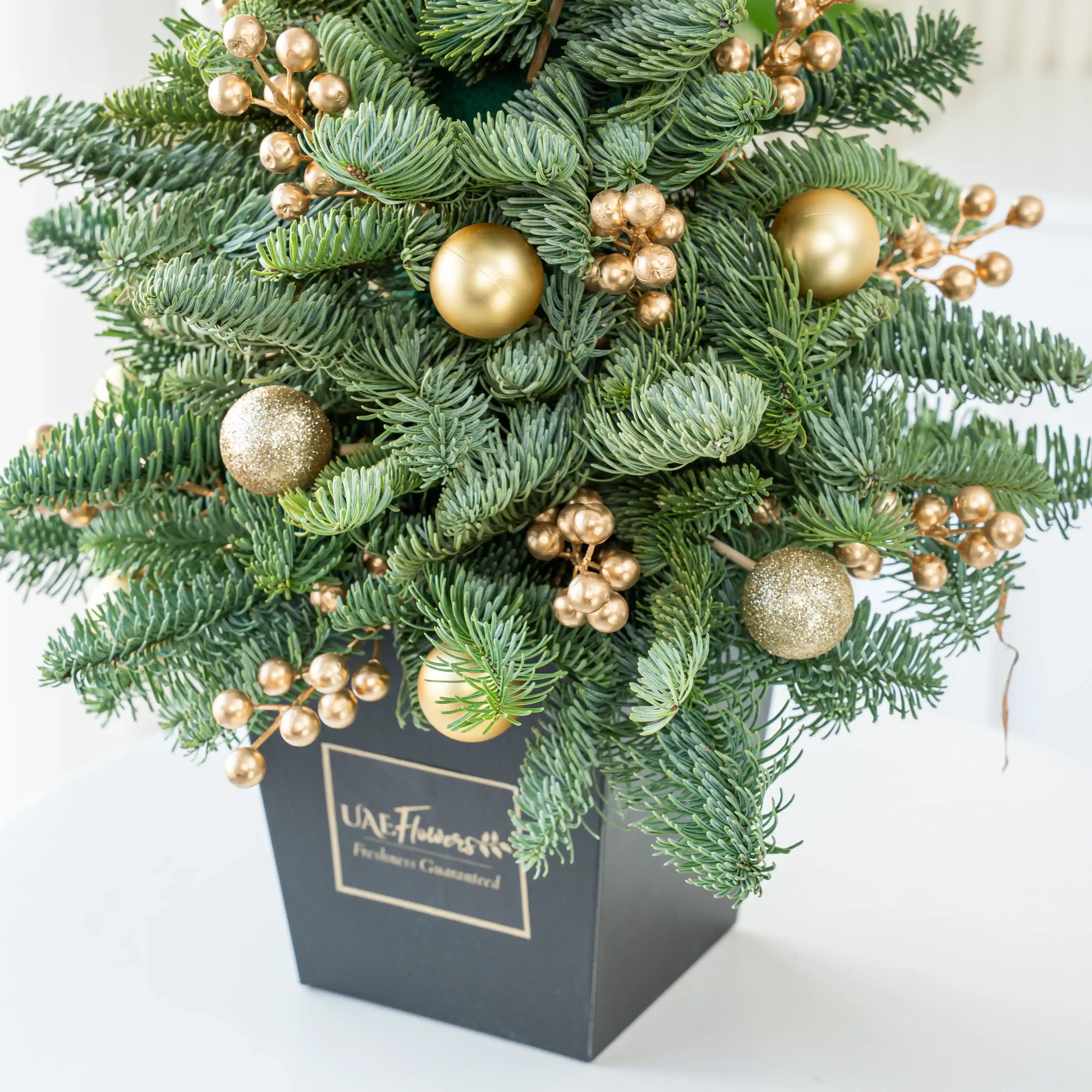 Gold Themed Mini Christmas Tree