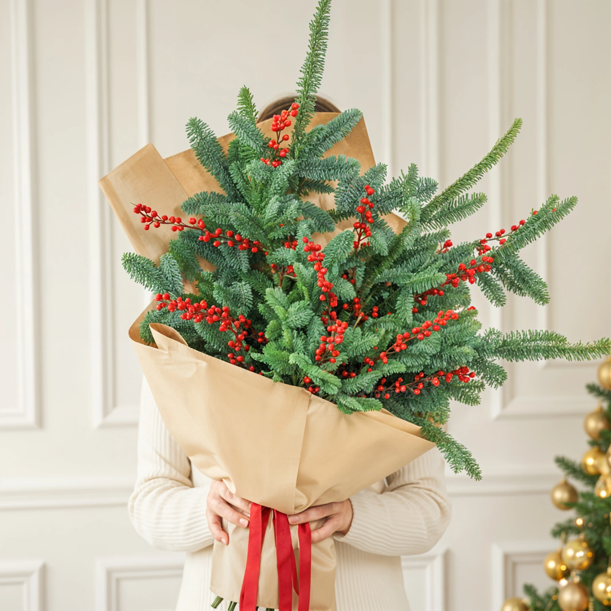 XXXL Berry Festive Bouquet | Christmas Bouquet UAE
