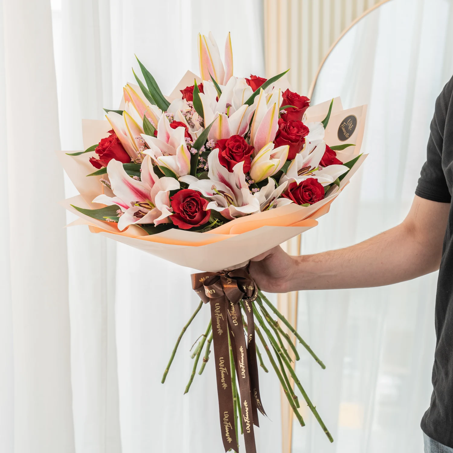 Passionate Lily & Rose Bouquet