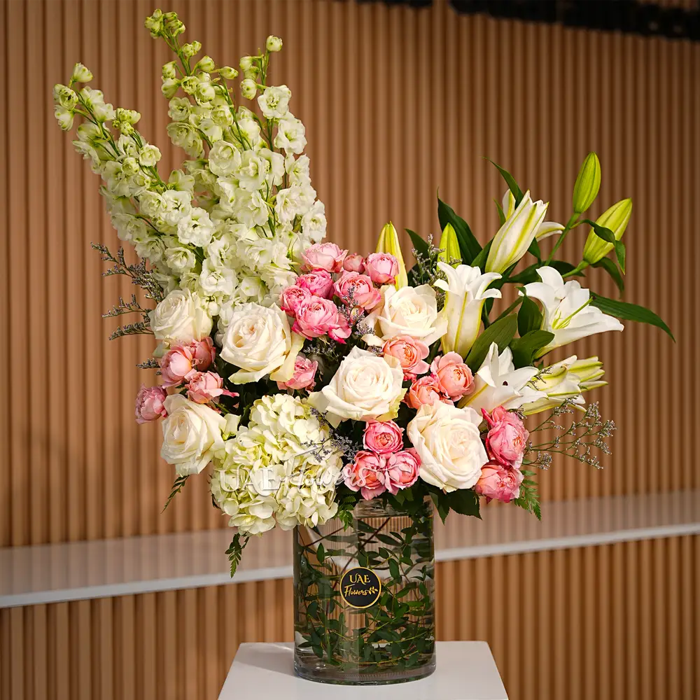 Flower Arrangement in a glass vase