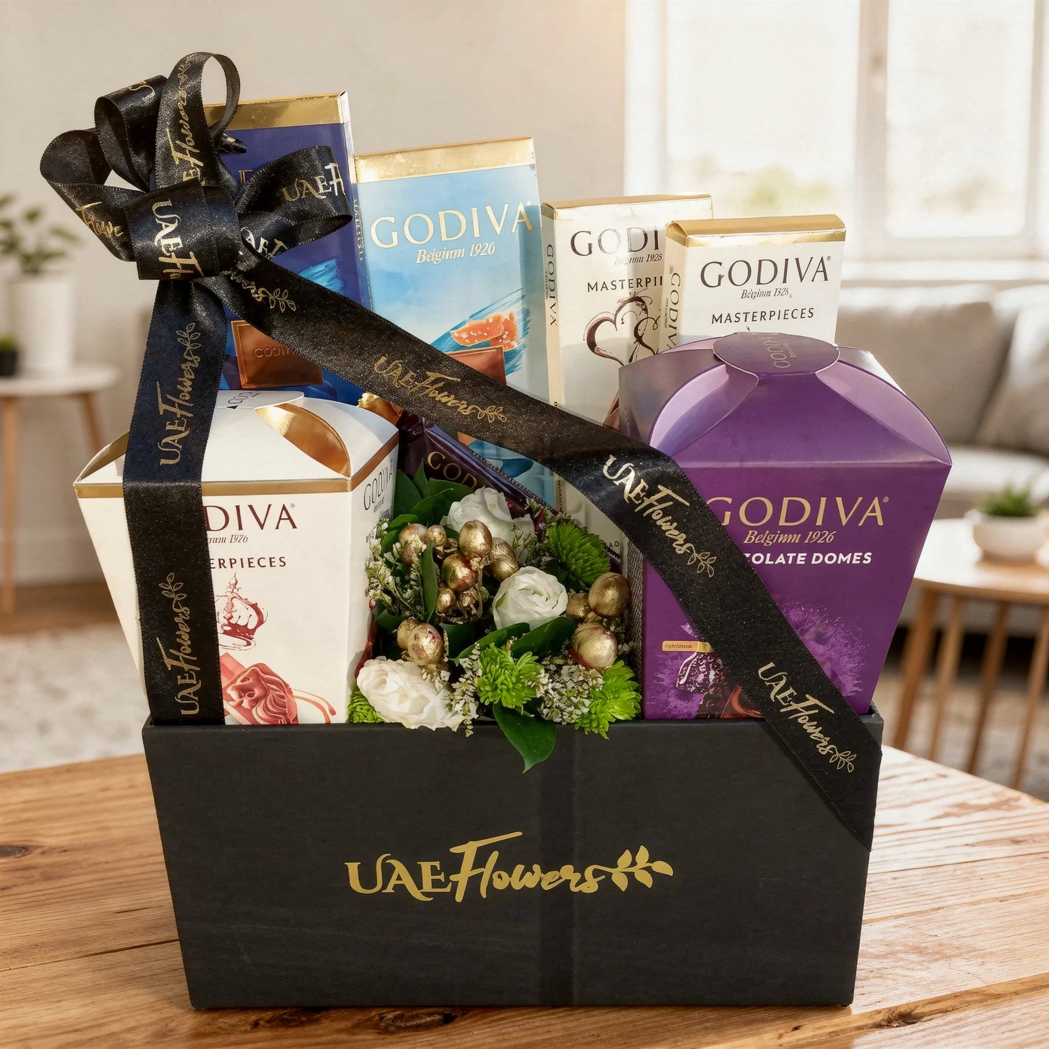 Godiva hamper in a black box