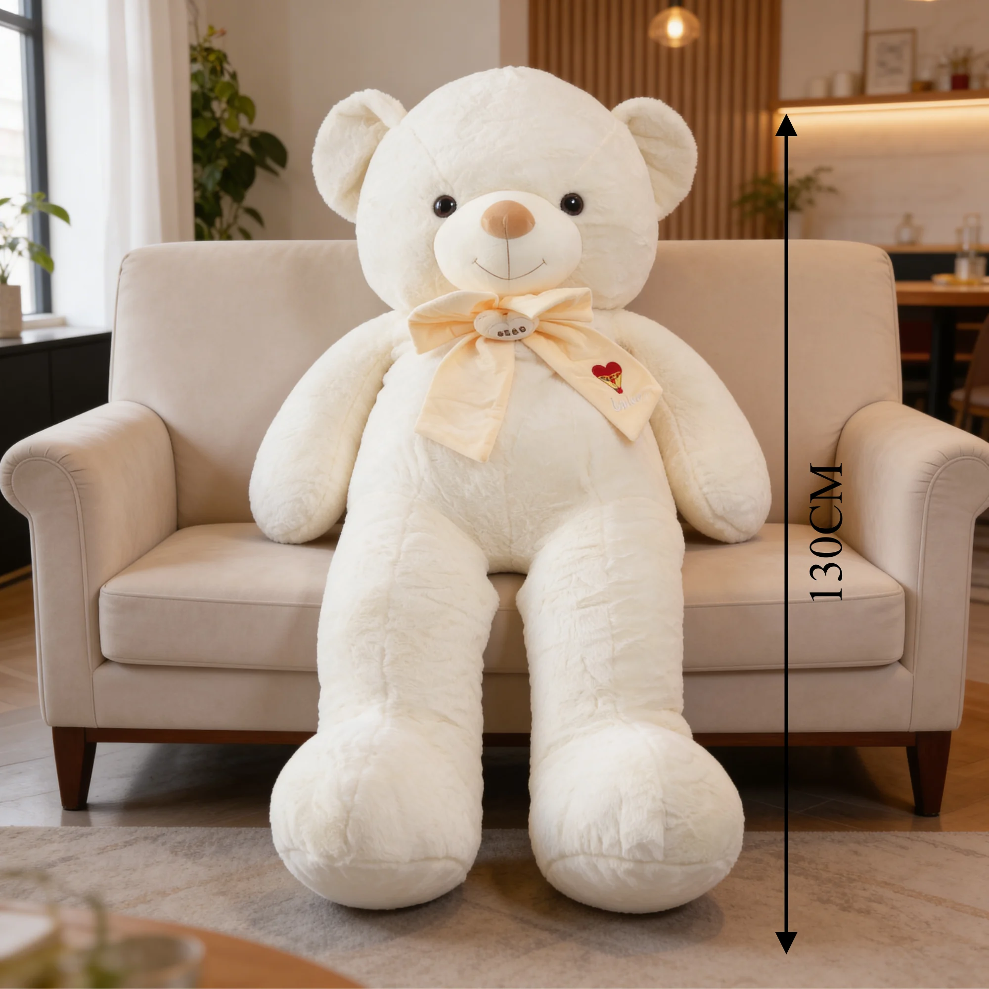 white teddy bear
