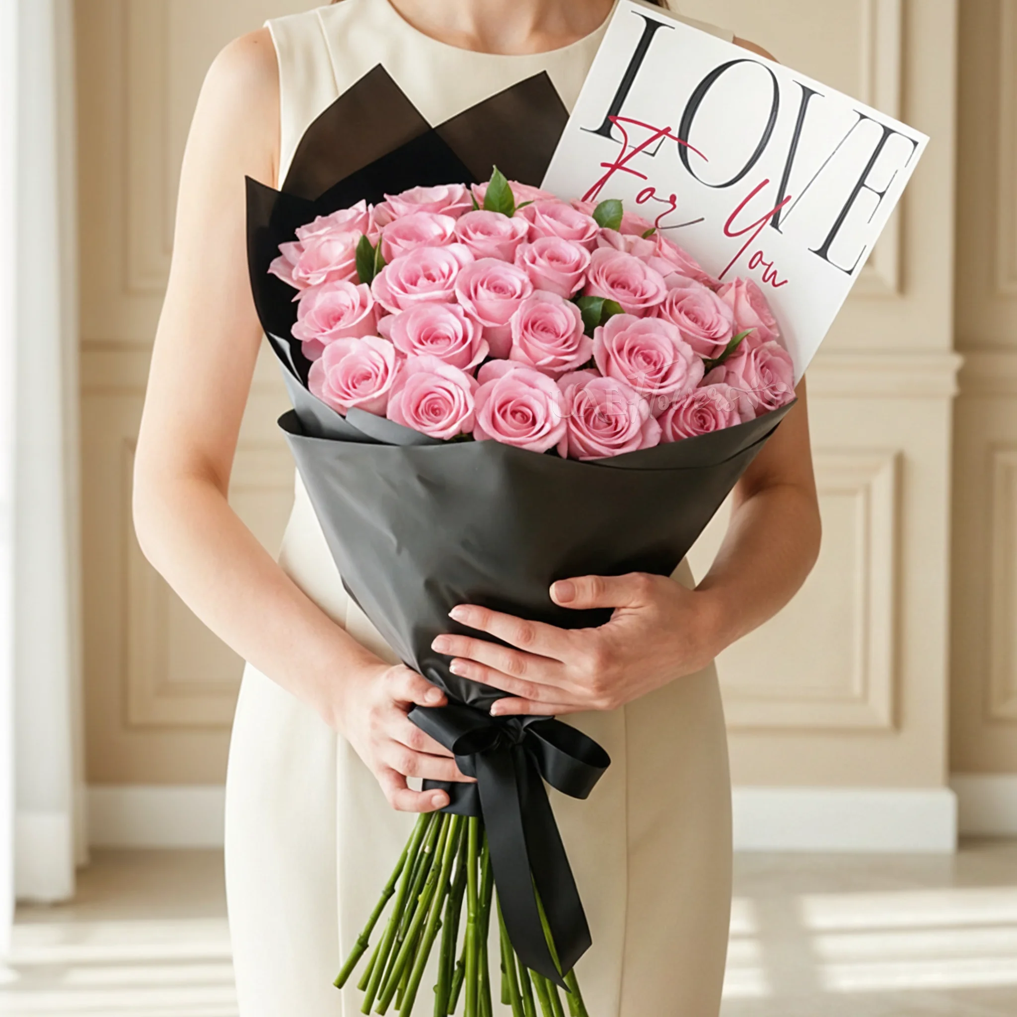 30 Pink Roses Bouquet