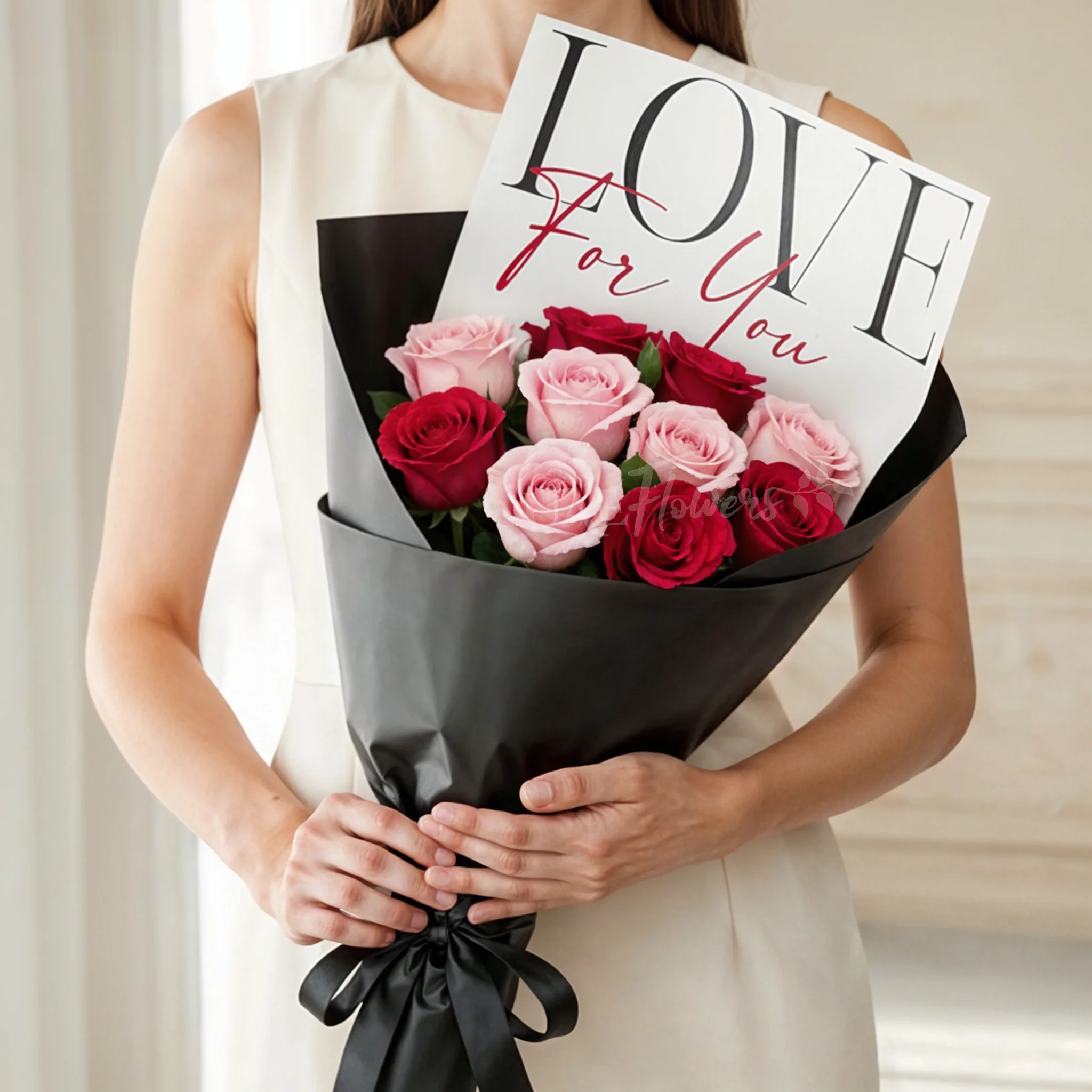 10 Red & Pink Roses – Love For You