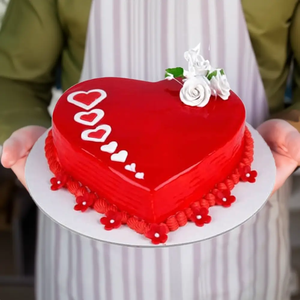 Gel Heart Cake