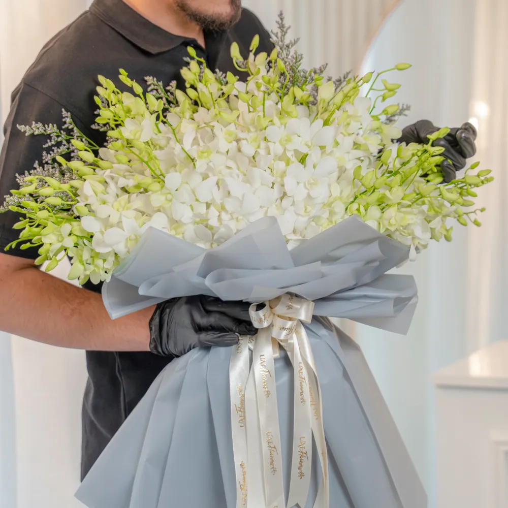 80 white orchids