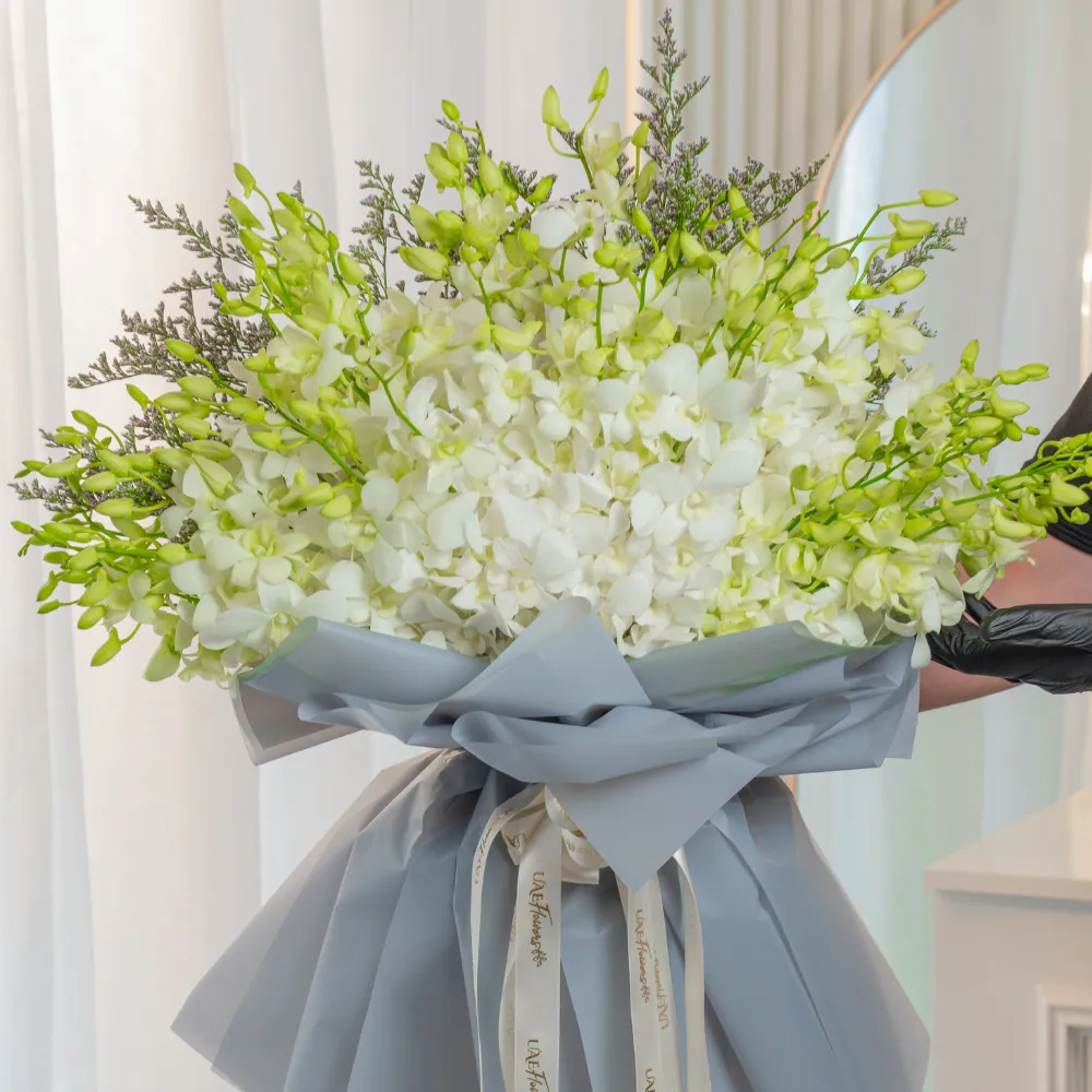 80 white orchids
