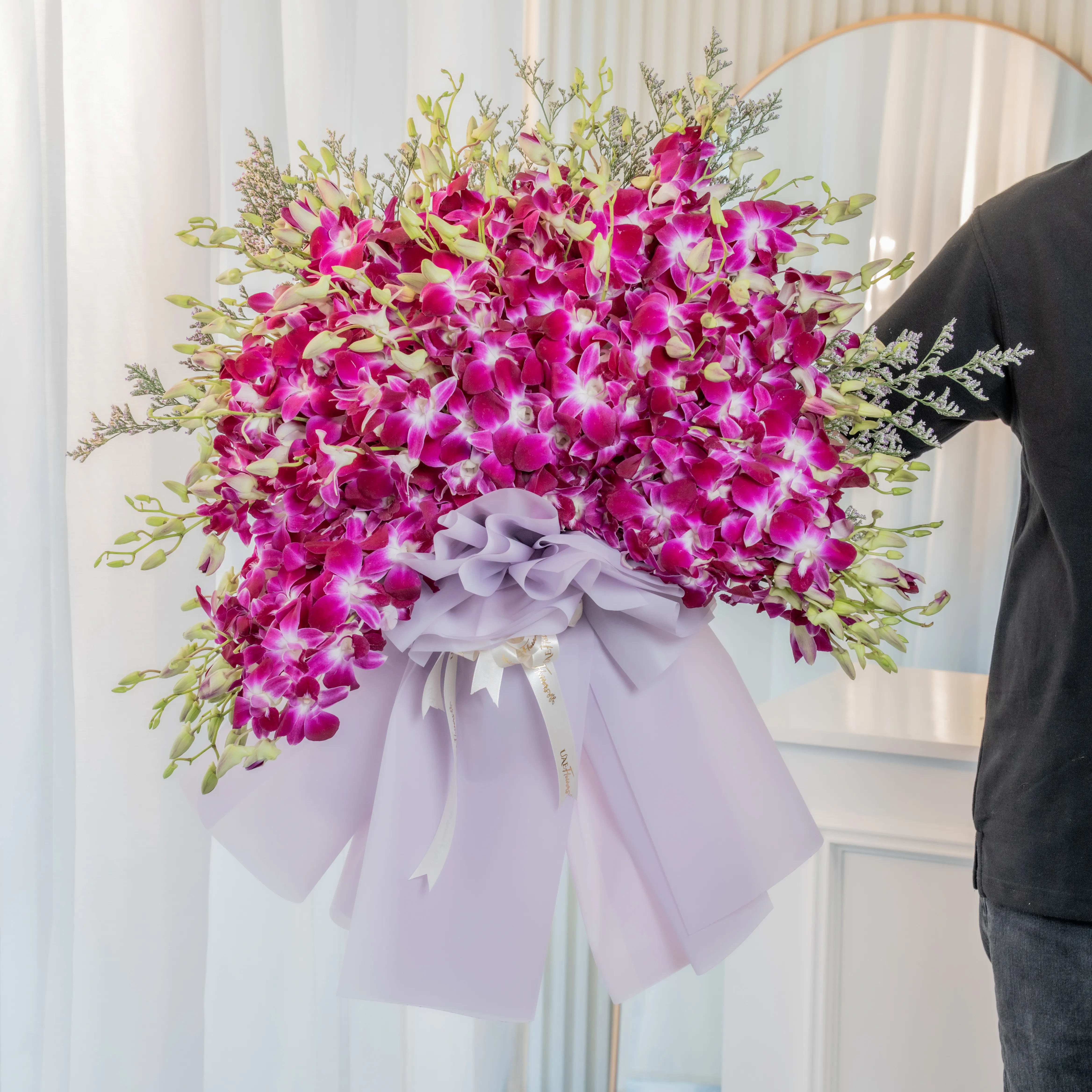 purple orchids