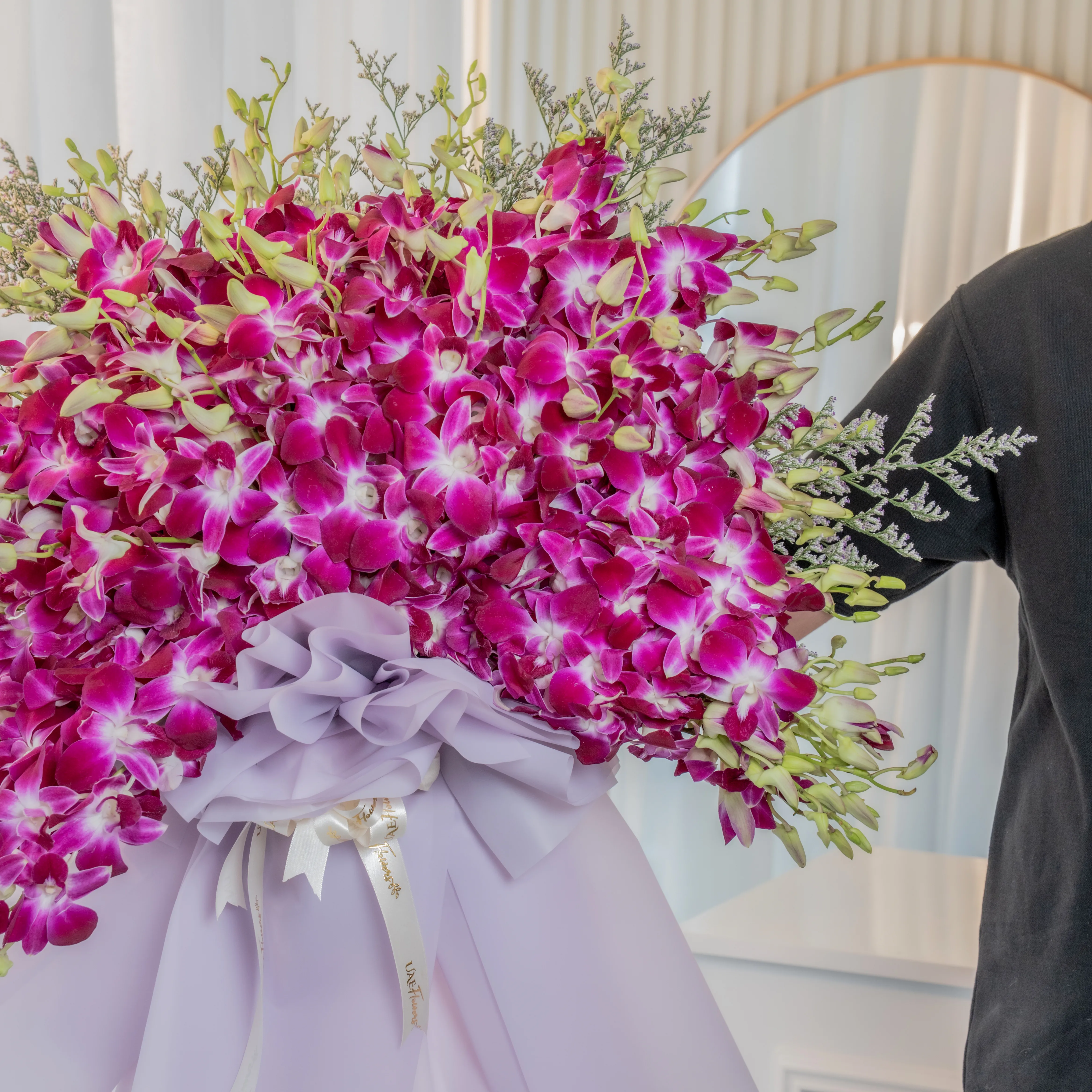 purple orchids