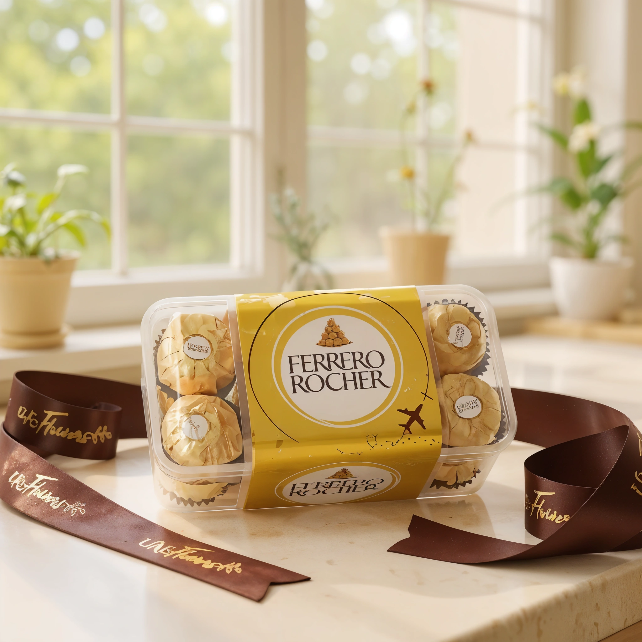 A 16 pieces of ferrero chocolate box