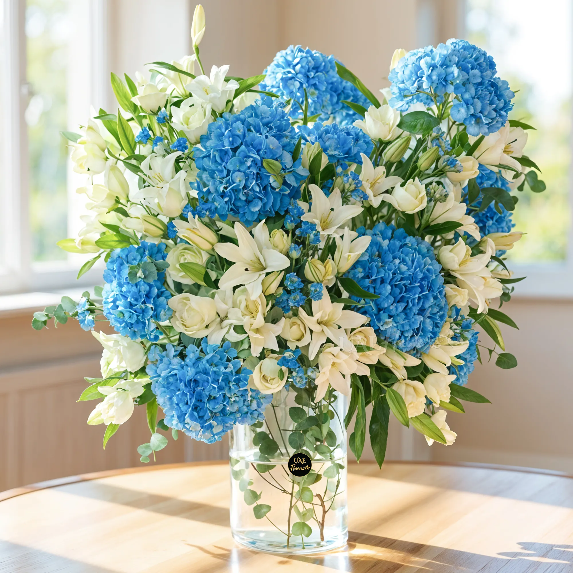 White & Blue Harmony Vase
