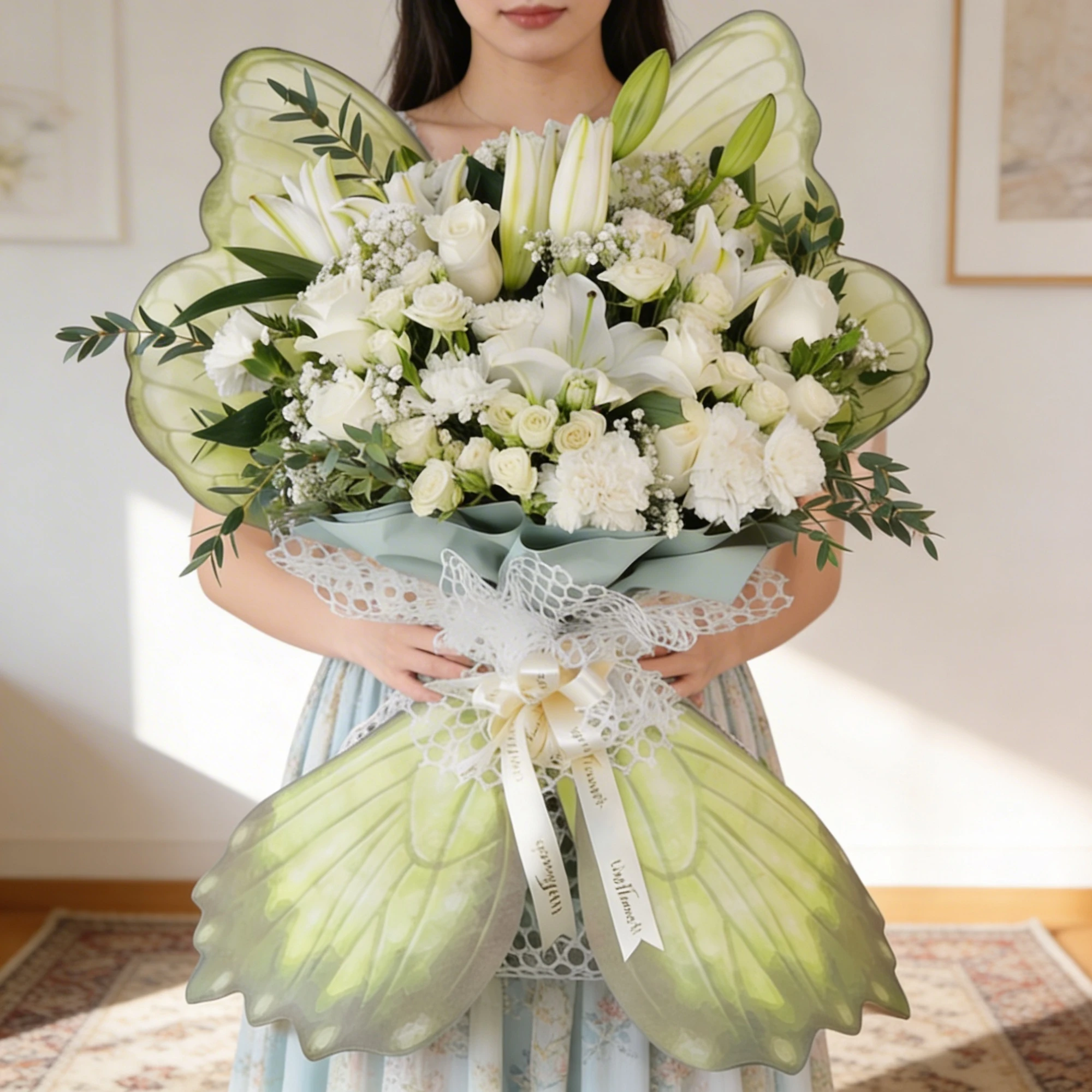 Butterfly shaped bouquet