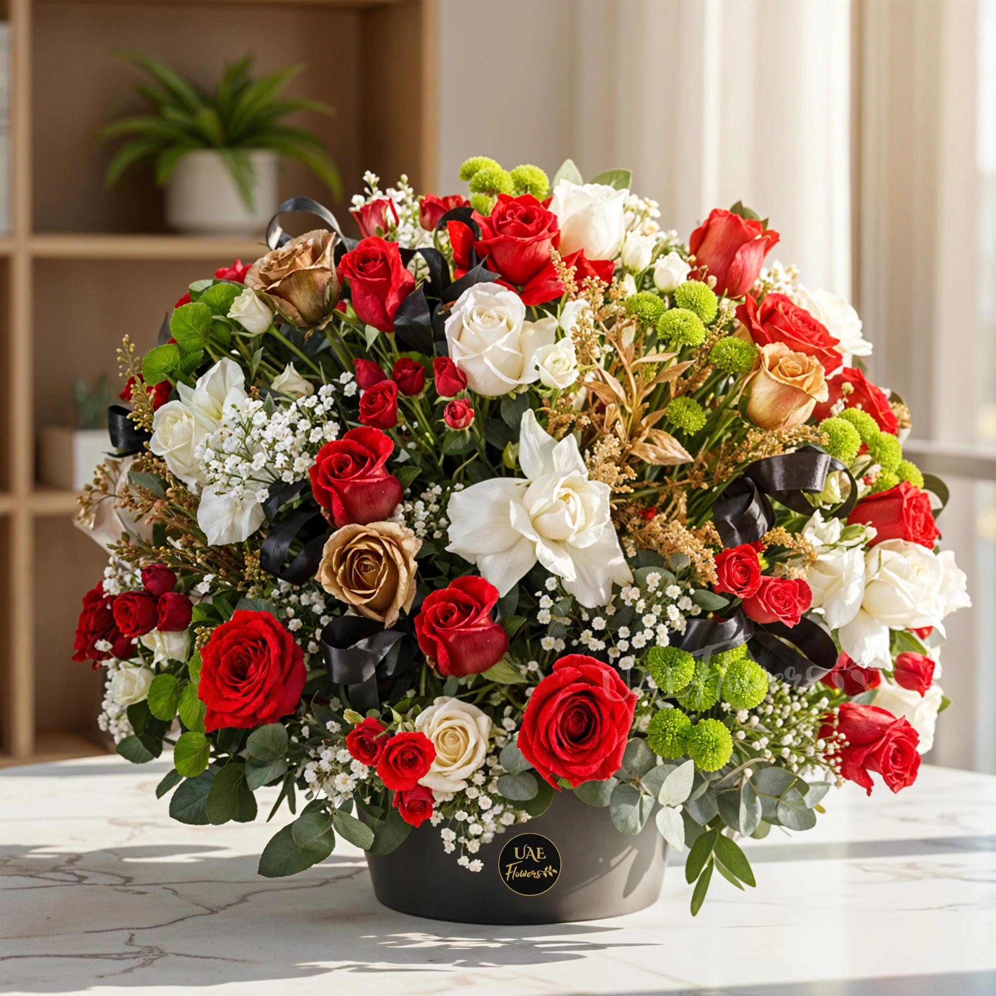 A mix flowers arrangement in box
