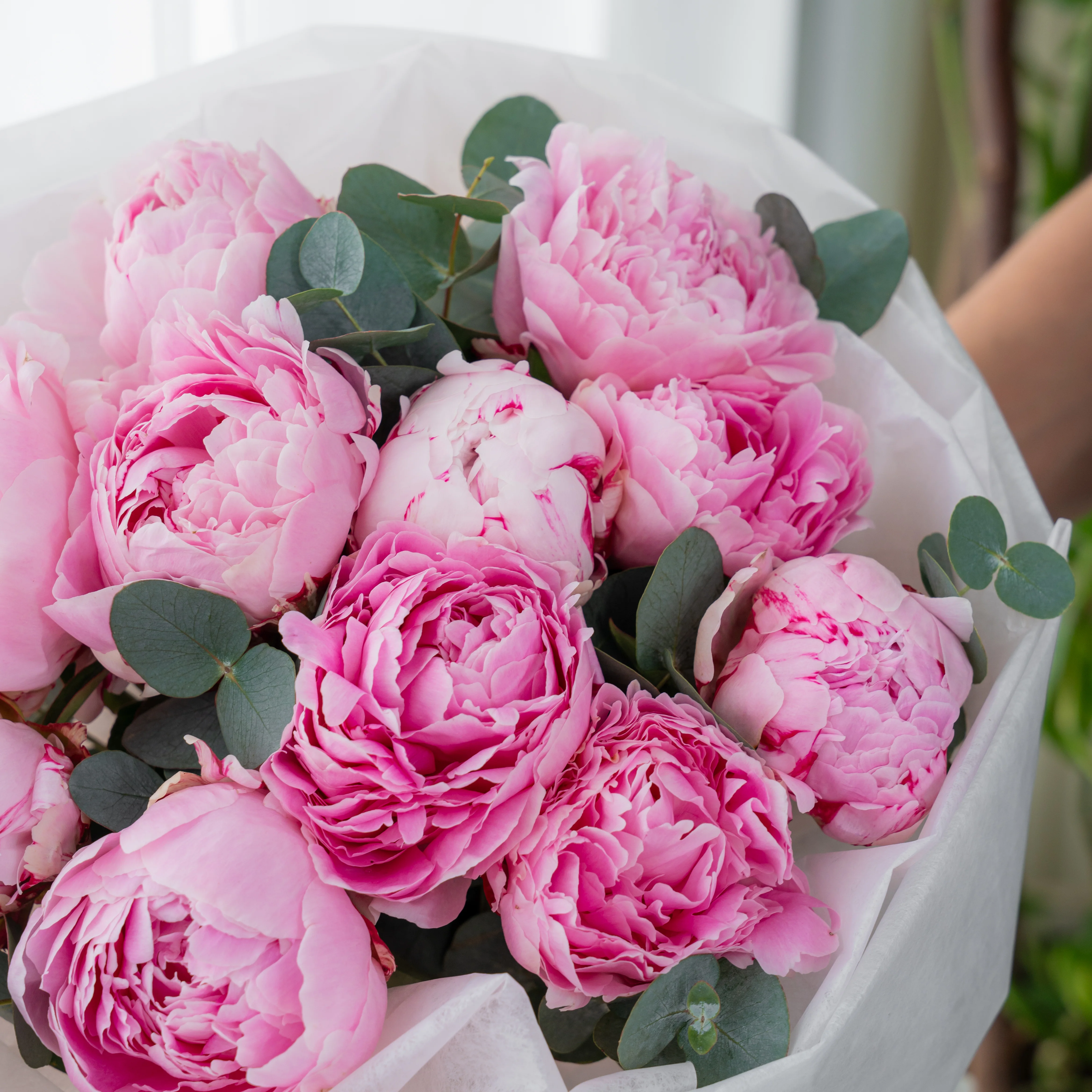 Romantic Pink Peonies Bouquet