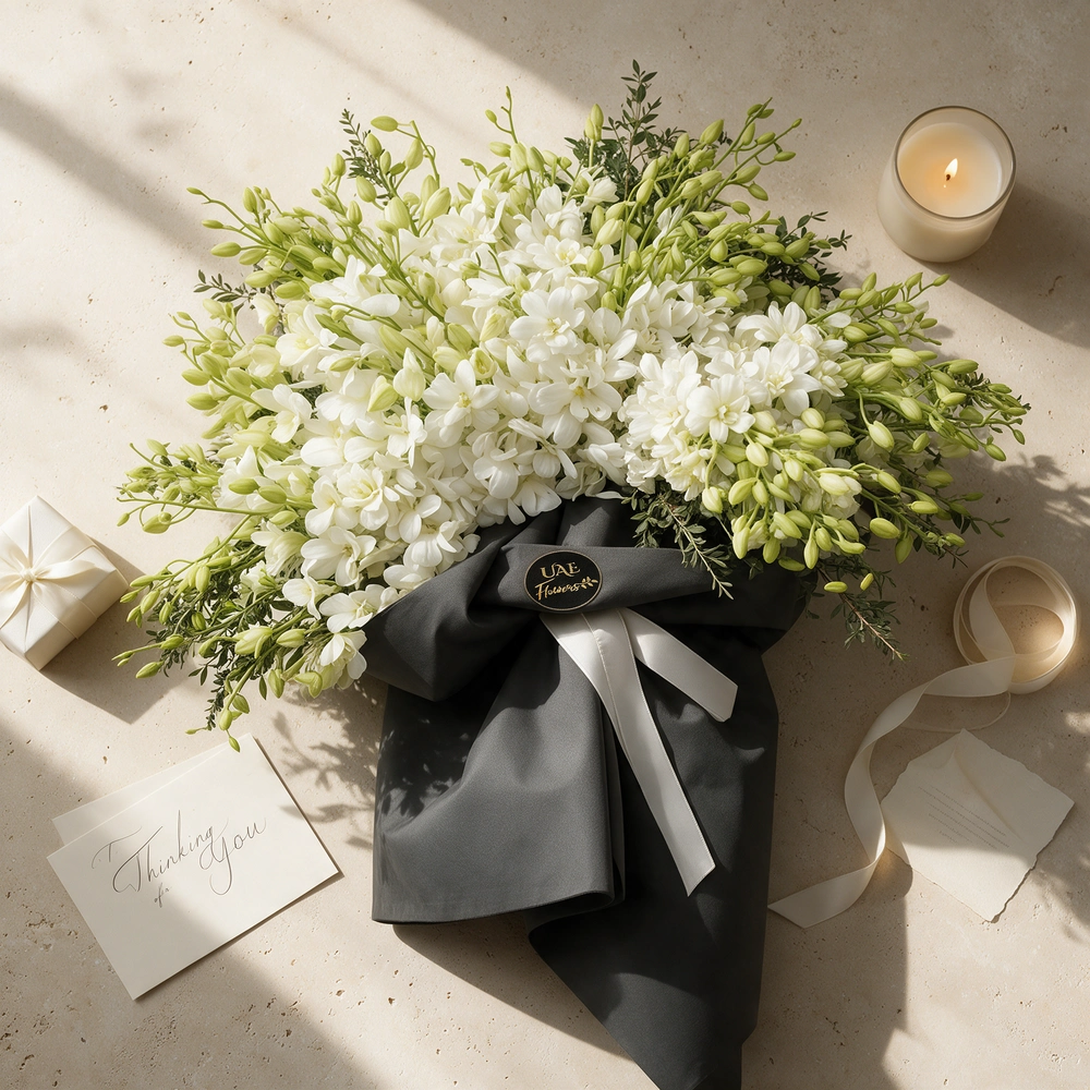 80 white orchids