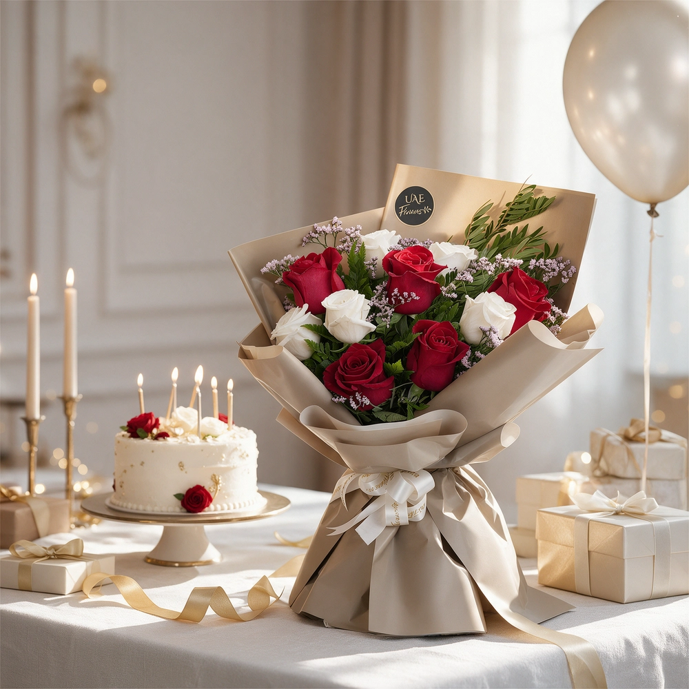 Red Rose Flower Bouquet