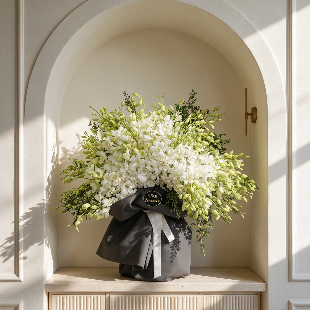 80 white orchids