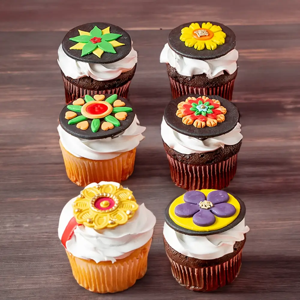 Rakhi Themed Cupcakes