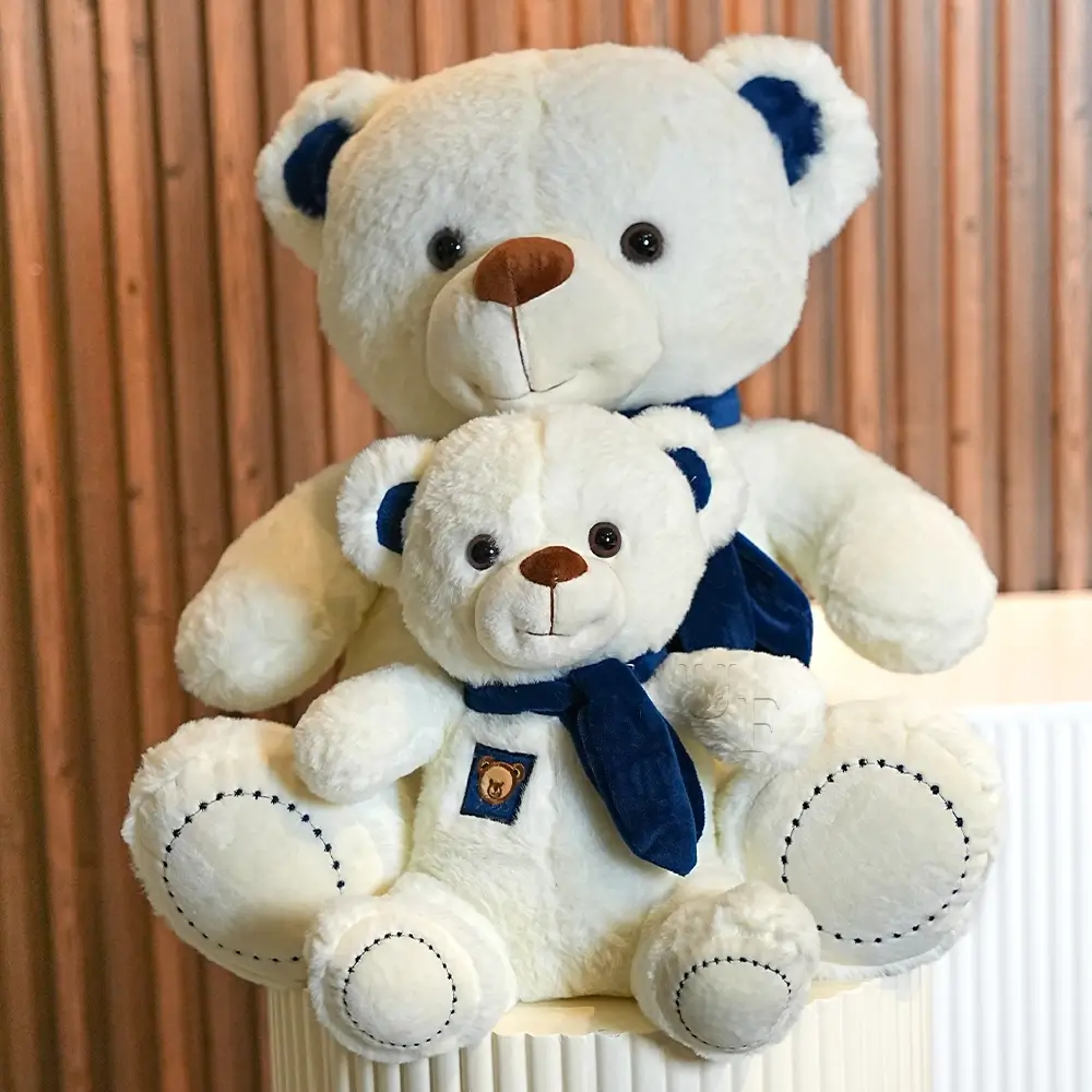 1 small & 1 medium sized teddy bears