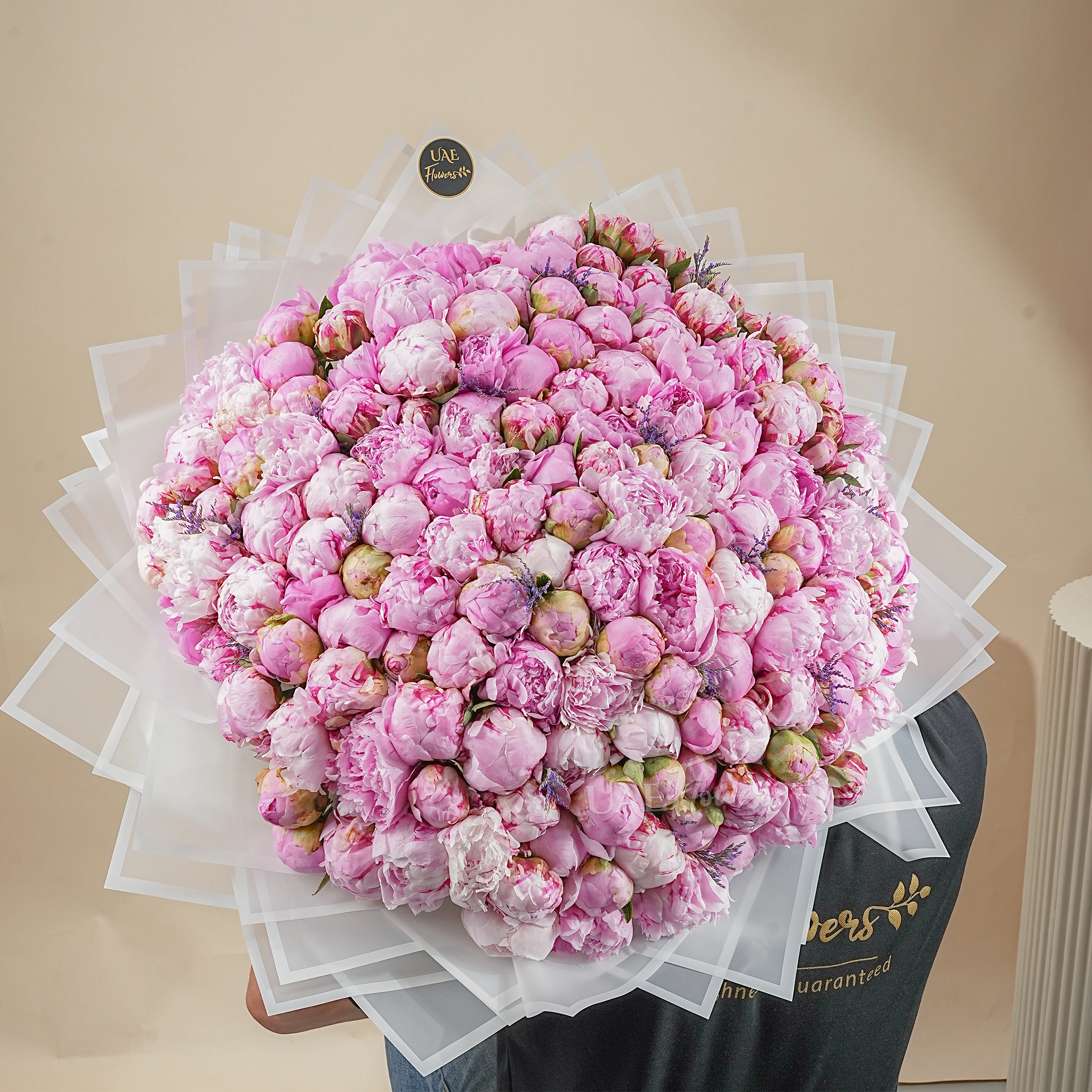 pink peonies