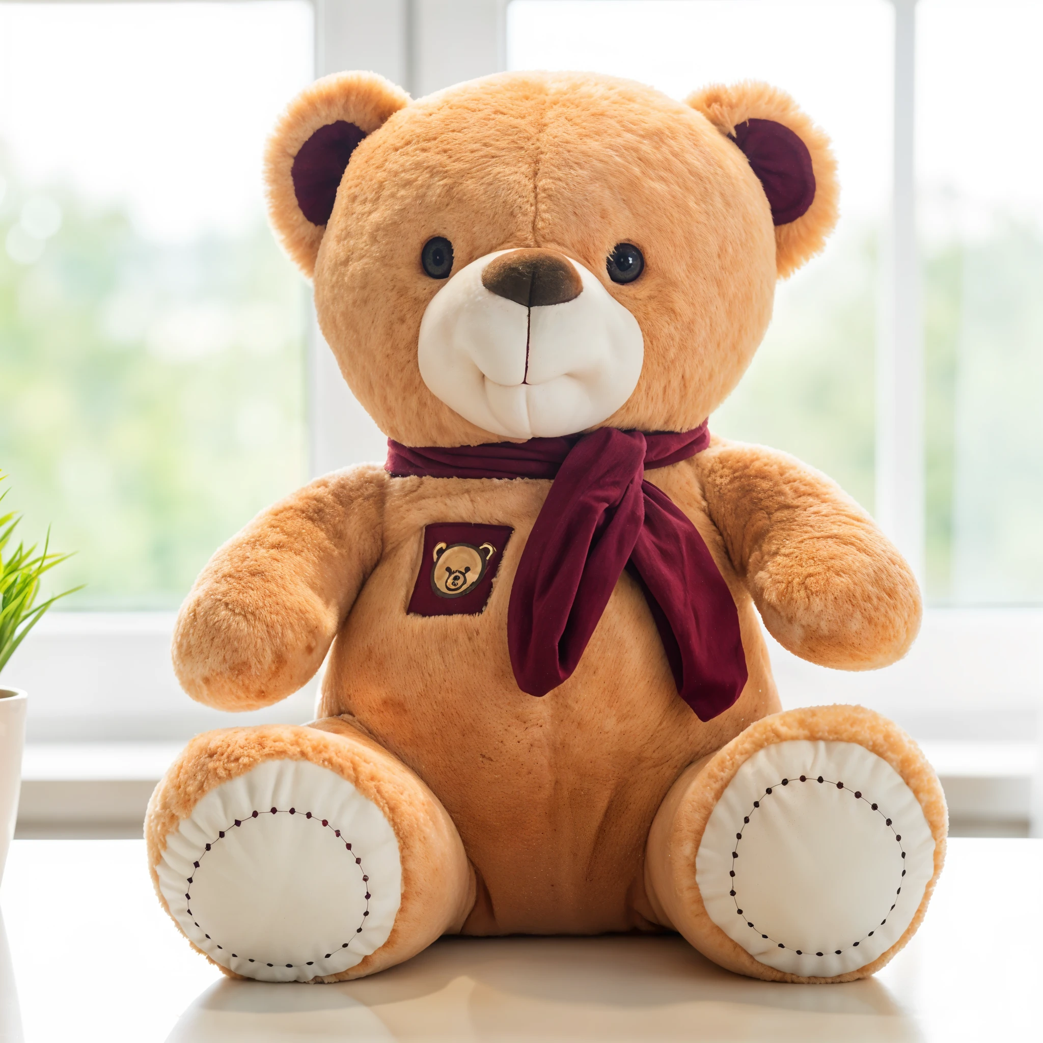 A 18 inches of medium size teddy bear