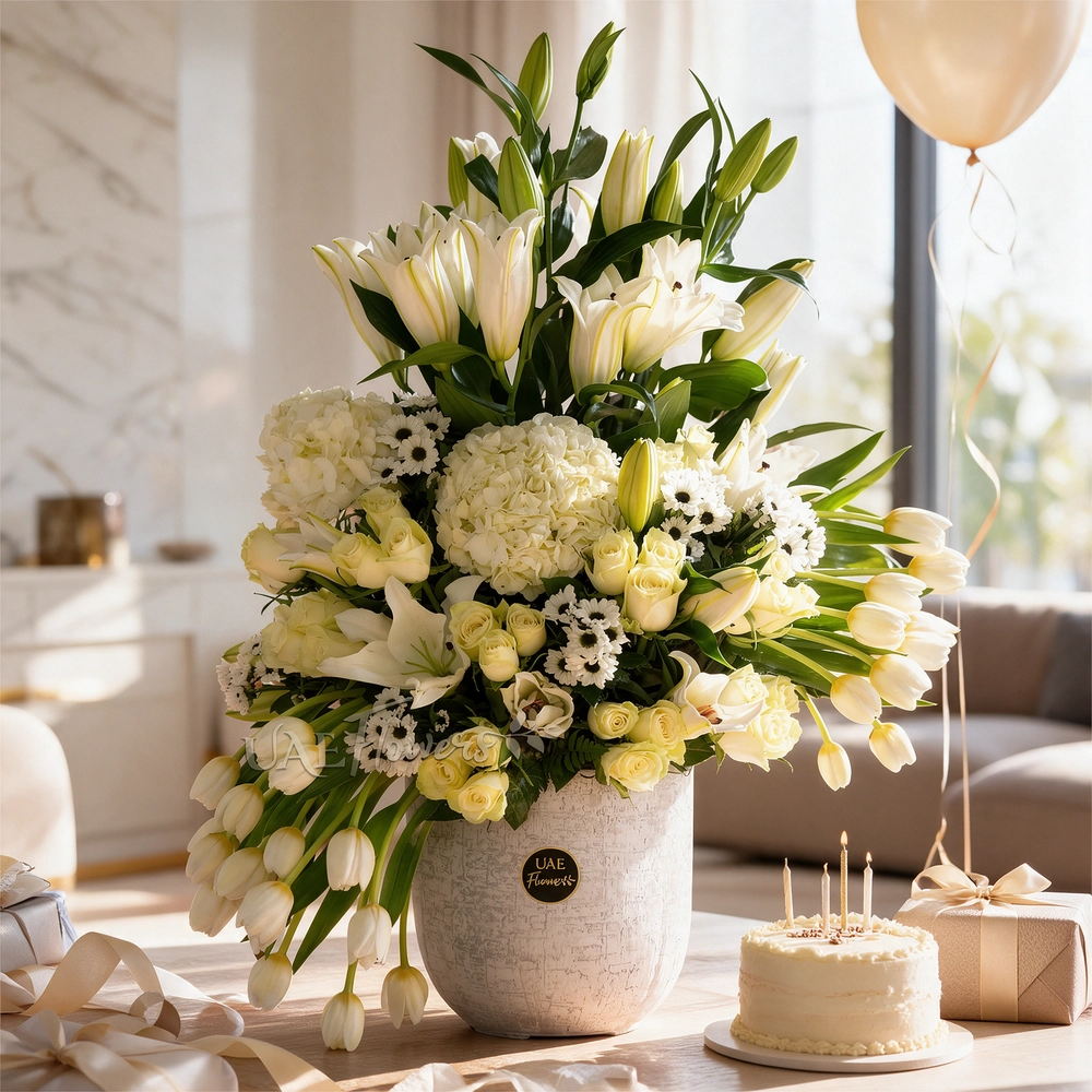 hydrangea, chrysanthemum, carnations, lily