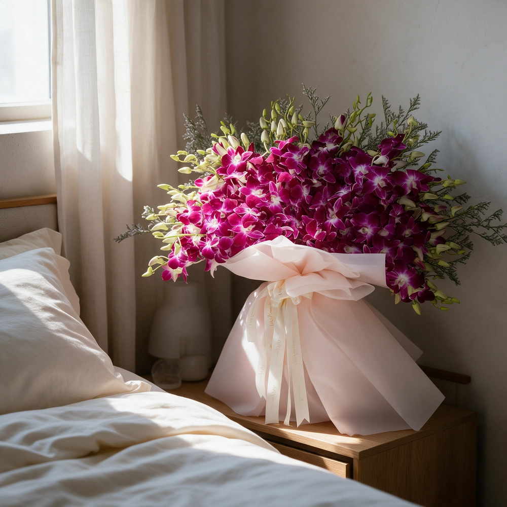 40 vibrant purple orchids