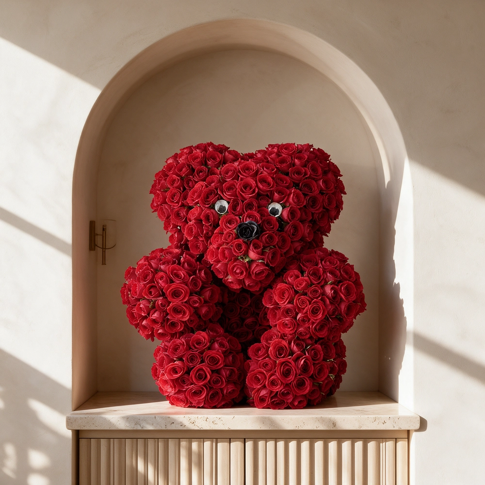 Teddy of Red Spray Roses