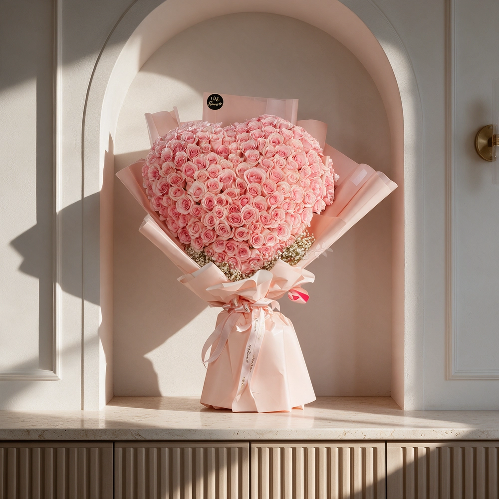 120 pink roses