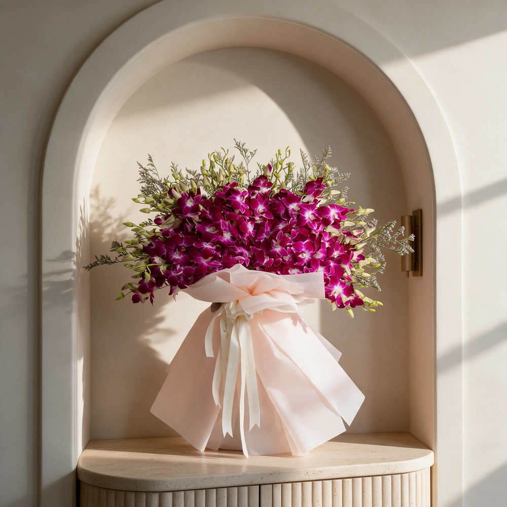 40 vibrant purple orchids